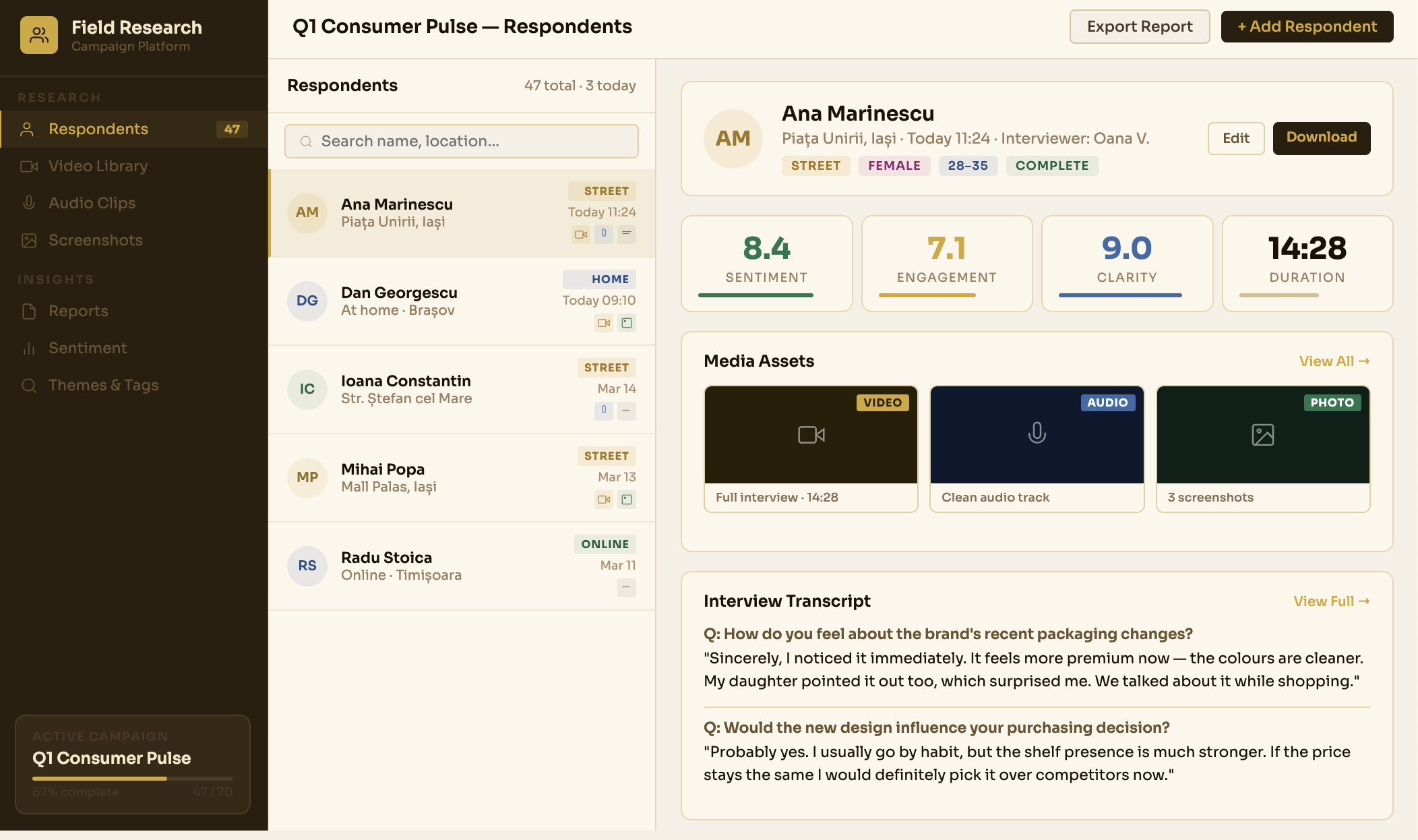 Field Research Platform